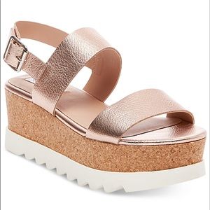 Steve Madden Krista Platform Sandal - Rose Gold
